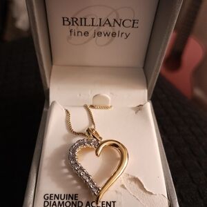 Brilliance Fine Jewelry 14k gold-plated sterling silver diamond accent Necklace